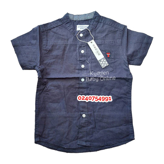 Baby Boy Short Sleeve Shirt  (La Fabrique Des) - Kyemen Baby Online