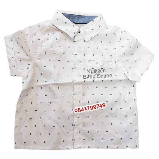 Baby Boy Short Sleeve Shirt (Primark) White - Kyemen Baby Online
