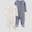 Load image into Gallery viewer, Baby Sleep Suit CartersZipper (2 pcs) - Kyemen Baby Online
