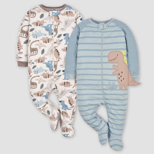 Baby Sleep Suit / Sleep Wear / Overall (Gerber Zipper Girl) 2pcs - Kyemen Baby Online