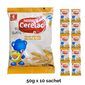 Cerelac Wheat With Milk (Sachet, 50g) 6m+ - Kyemen Baby Online