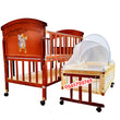 Load image into Gallery viewer, 2 In 1 Baby Wooden Cot With Drawer (612) - Kyemen Baby Online
