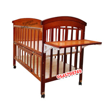 Load image into Gallery viewer, 2 In 1 Baby Wooden Cot With Drawer (612) - Kyemen Baby Online
