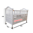 Load image into Gallery viewer, 2 In 1 White Baby Wooden Cot (8860) Baby Bed/Baby Crib - Kyemen Baby Online
