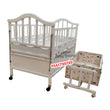 Load image into Gallery viewer, 2 In 1 White Baby Wooden Cot (8860) Baby Bed/Baby Crib - Kyemen Baby Online
