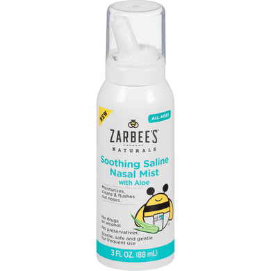 ZARBEE'S Soothing Saline Nasal Mist With Aloe (88ml) - Kyemen Baby Online