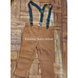 Load image into Gallery viewer, Baby Boy Khaki Trousers With Suspenders (H&amp;M) - Kyemen Baby Online
