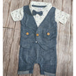 Load image into Gallery viewer, Baby Boy Jeans Romper Shirt (Max- Love) - Kyemen Baby Online
