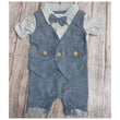 Load image into Gallery viewer, Baby Boy  Jeans Romper Shirt (Max - Shapes) - Kyemen Baby Online
