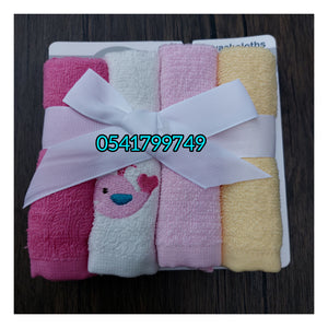 Baby Face Towels / Mouth Towel / Washcloth (4pcs) - Kyemen Baby Online
