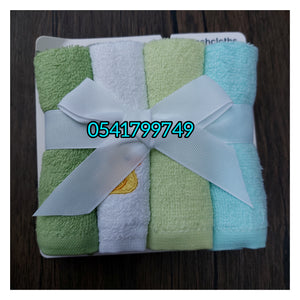Baby Face Towels / Mouth Towel / Washcloth (4pcs) - Kyemen Baby Online