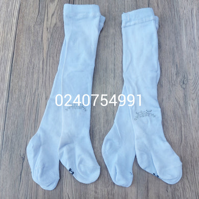 Baby Stockings (All White) - Kyemen Baby Online