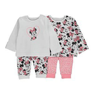 Baby Pyjamas Long Sleeved & Legged / Sleep wear 2pcs (George Baby, Female) - Kyemen Baby Online