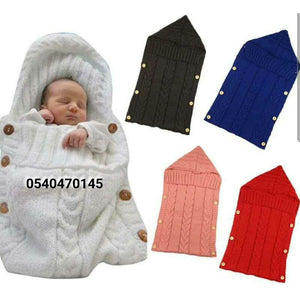 Baby Weaved Blanket Shawl Hooded Crocheted - Kyemen Baby Online