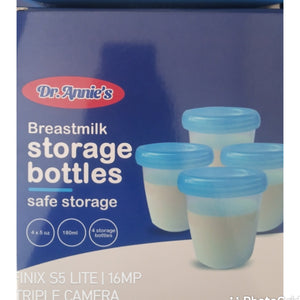 Breast Milk Storage Containers (Dr Annie 4pcs) - Kyemen Baby Online