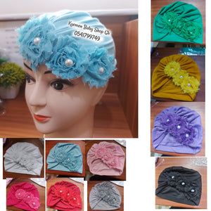 Baby Turban With Beads - Kyemen Baby Online