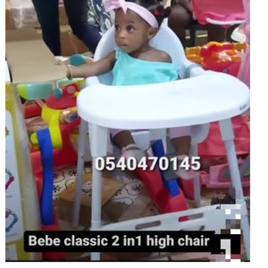 Baby High Chair (Bebe Classic 2 in 1) - Kyemen Baby Online