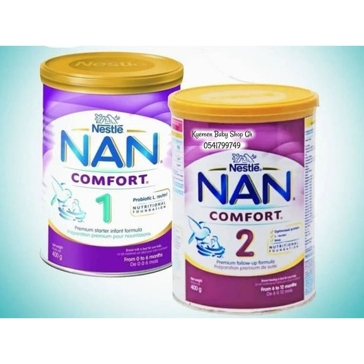 NAN COMFORT vs NAN OPTIPRO: compare formulas
