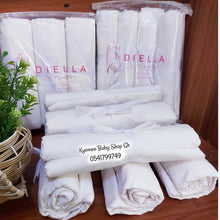 Load image into Gallery viewer, Baby White Cot Sheet/ Receiving Cloth/ Blanket / Backing Cloth - Kyemen Baby Online
