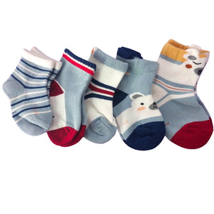 Baby Socks (5 Pairs) 0-12m - Kyemen Baby Online