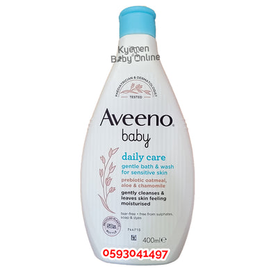 Aveeno Baby Daily Care ( Gentle Bath & Wash for sensitive skin) 400ml - Kyemen Baby Online