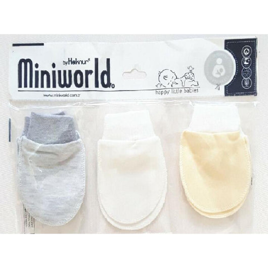 Baby Mittens (3 pairs) Miniworld - Kyemen Baby Online