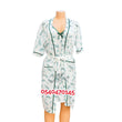 Load image into Gallery viewer, Breastfeeding Night Gown With Coat (Green leaf) - Kyemen Baby Online
