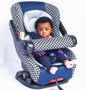 Car Seat (HB901) Checkered Blue - Kyemen Baby Online