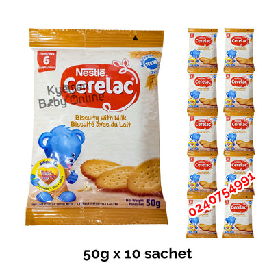Cerelac Biscuity With Milk (Sachet, 50g) 6m+ - Kyemen Baby Online