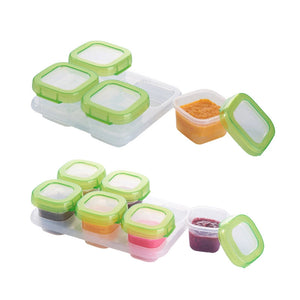 Baby Food Storage Containers / Bowls/ Mom & Pea Baby Blocks (4pcs) 120ml - Kyemen Baby Online
