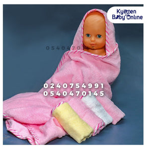 Hooded Towel With 4 Mouth Towels - Kyemen Baby Online