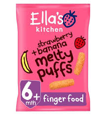 Ella's Kitchen Strawberry & Banana Melty Puff (2pcs) 6m+ - Kyemen Baby Online