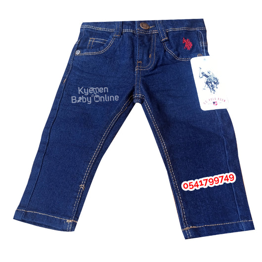 Boys Blue Jeans Trousers (U.S Polo Assn) - Kyemen Baby Online