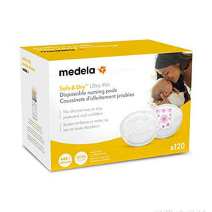 Disposable Breast Pads (Medela Safe And Dry Ultra Thin, 120pcs) - Kyemen Baby Online