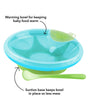 Load image into Gallery viewer, Nuby Muncheez Feeding Cereal Warming Warm Plate Bowl with Spoon - Kyemen Baby Online
