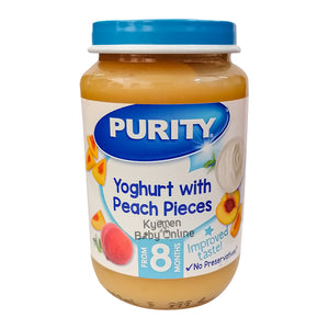 Purity Yoghurt With Peach Pieces 8m+ - Kyemen Baby Online