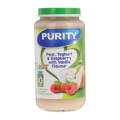 Purity Pear Yogurt & Raspberry (6pcs) 10m+ - Kyemen Baby Online