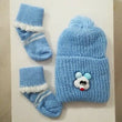 Load image into Gallery viewer, Set of Hat (With Socks) weaved Crotchetted 3pcs - Kyemen Baby Online
