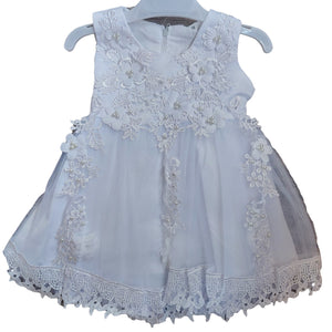 Baby Girl Christening Dress (With Bead Accessories) - Kyemen Baby Online