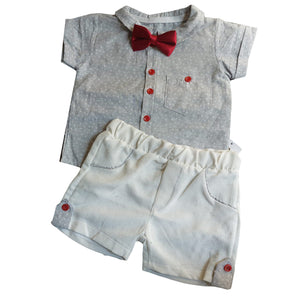 Baby Boy Shirt and Shorts Dress (Cim Cim ) - Kyemen Baby Online
