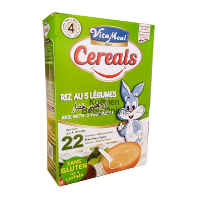 VitaMeal Baby & Kids Cereal (Rice with 5 Vegetables) 4m+ - Kyemen Baby Online